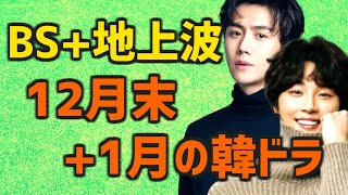 【放送予定スケジュール】2023年12月末と2024年1月に日本のBSと地上波で開始する韓国ドラマ16作【無料 テレビ あらすじ キャスト】 [upl. by Elliot]