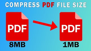 How to Reduce Size of PDF File  Compress PDF File Size [upl. by Pachton135]