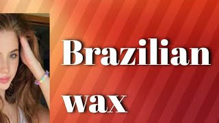 Brazilian wax tutorial My Brazilian waxing at homebrazilian waxing wax tutorial [upl. by Emmalyn]