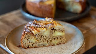 Gâteau moelleux aux pommes de grandmère avec moitié moins de beurre et peu sucré [upl. by Ahsimal]