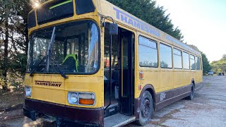 Me driving Leyland National VNO740S at Blackwater Preservation Groups driving day 061024 [upl. by Aiseneg]