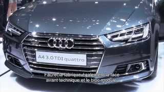 IAA 2015  Faurecia équipe la nouvelle Audi A4 [upl. by Crellen682]