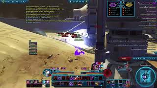 SWTOR  72 Sith Assassin PvP Tantooine Canyon Arena Ft Reddfear [upl. by Oelak]