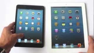 iPad Mini VS iPad 4 Speed TEST and Physical Comparison [upl. by Zelle]