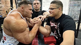 HULK BODYBUILDER VS SCHOOLBOY ARM WRESTLING 2023 [upl. by Krebs]