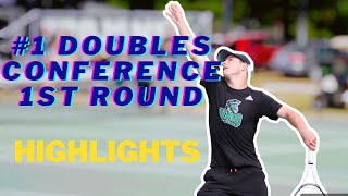 Conference Tournament R1  Doubles Highlights [upl. by Storer]