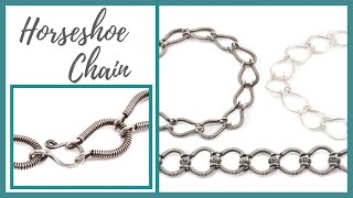 Horseshoe Chain  Beaducationcom [upl. by Fonzie]