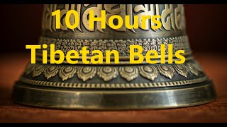 Best 10 Hour Tibetan Bells black screen Meditation Yoga Relaxation Sleep [upl. by Eirdua]