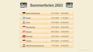 Sommerferien 2023 [upl. by Ilrebma859]