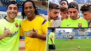 CONOZCO A RONALDINHO Y RECREAMOS SUS GOLAZOS [upl. by Rellek]