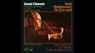 Viotti Violin Concerto No 22 in A minor G97David Oistrakh Kyril Kondrashin USSR State Symphony [upl. by Euqinomad]