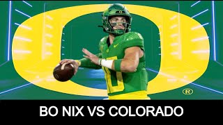 Bo Nix vs Colorado  2024 NFL Draft Film [upl. by Annoit]