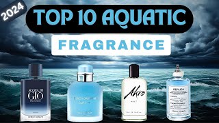 TOP 10 AQUATICMARINE FRAGRANCES FOR MEN 2024  SMELL LIKE THE SEA [upl. by Rednave]