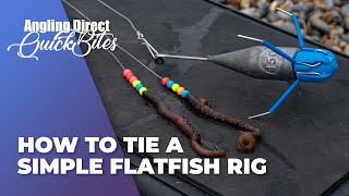 How To Tie A Simple Flatfish Rig – Sea Fishing Quickbite [upl. by Lerrad890]