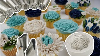 🧡Buttercreme Blumen Cupcakes einfach [upl. by Bridges]