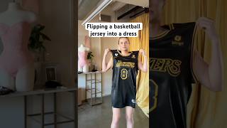 Flipping a basketball jersey into a dress [upl. by Halilahk]