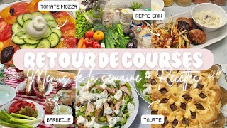 🛒 RETOUR DE COURSES • MENUS DE LA SEMAINE  RECETTES 🍴 [upl. by Alleras]