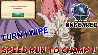 SPEED RUN TO CHAMP 1 UNGEARED WITH THE NEW LR MILIM  The Seven Deadly Sins Grand Cross [upl. by Argela]