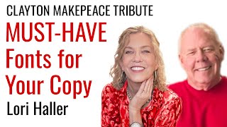 MUSTHAVE Fonts for Your Copy  Lori Haller Clayton Makepeace EPIC Tribute [upl. by Agna]