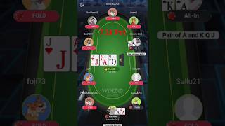 50100 poat table winzo poker new gameplay dk bhai [upl. by Yelbmik]