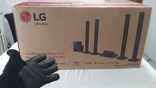 Home Theater LG LHB655NW Full HD com BluRay 3D Bluetooth 51 Canais Sound Sync Wireless 1000W [upl. by Areema583]