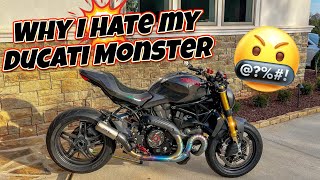 5 Things I HATE about my FULL Carbon Ducati Monster 1200s [upl. by Corette]