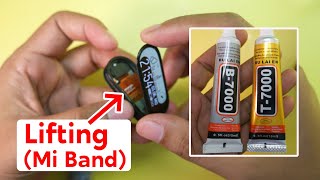 T7000 VS B7000 Glue – How to fix any Smartwatch  Band  Phone screen that fell off  lifting [upl. by Gnivri]