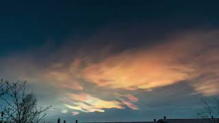 Polar stratospheric clouds timelapse [upl. by Elram]