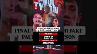 Final Weigh in for Paul vs Tyson just wrapped up  Shorts [upl. by Quincey363]