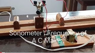 Sonometer  Frequency of A C Mains [upl. by Otrebla]