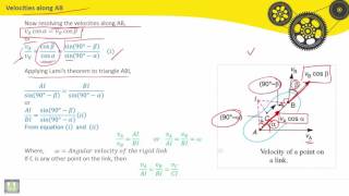 Theory of machines  C3L2  Velocity of a Point on a Link by Instantaneous Centre Method 2 [upl. by Buseck570]