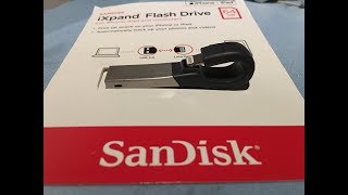 Sandisk IXpand 64gb Flash drive for IPhone [upl. by Lekram]