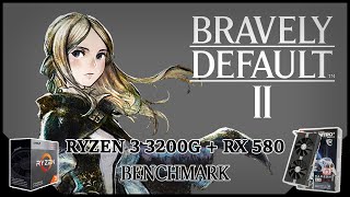 Yuzu  Bravely Default II  Ryzen 3 3200G  RX 580 Benchmark [upl. by Ardnal]