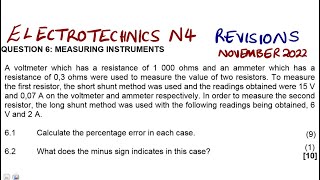 Electrotechnics N4 MEASURING INSTRUMENTS NOVEMBER 2022 mathszoneafricanmotives [upl. by Hieronymus470]