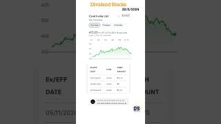 high dividend paying stocks  அதிக டிவிடெண்ட் தரும் பங்குகள்  coal india share dividend [upl. by Jermyn461]