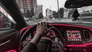 WIDEBODY HELLCAT CUTTING UP IN RUSH HOUR TRAFFIC POV [upl. by Lednek]