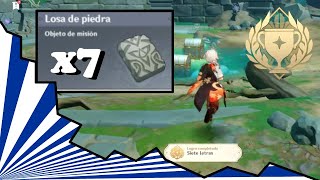 Genshin impact 7 losas de piedra  Logro secreto 22 [upl. by Toth]