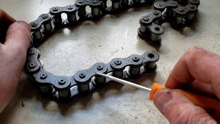 Removing Links From Two Types of Roller Chains [upl. by Benji302]