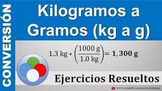 Convertir de Kilogramos a Gramos kg a g  muy sencillo [upl. by Hildick]