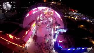 Slotzilla Zipline zoomline Freemont street Las vegas [upl. by Bullis]