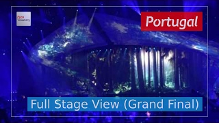 Amar Pelos Dois  Portugal Full Stage View  Salvador Sobral  Eurovision 2017  Final [upl. by Ahsirek]