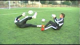 entrainement gardien but  exercice echauffement 1 gardien de but football goalkeeper training [upl. by Scotney]