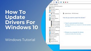 How To Update Drivers For Windows 10 [upl. by Pelaga]