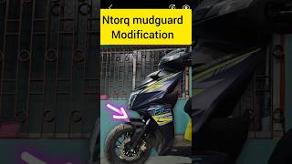 Aprilia mudguard in ntorq 125 xt new scootymodified ntorqxt ntorqmodification shortvideo short [upl. by Inaflahk]