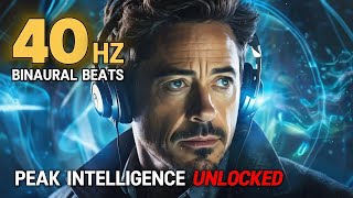 PEAK Intelligence Unlocked  🧠 40Hz BINAURAL Beats Journey [upl. by Aicenad]