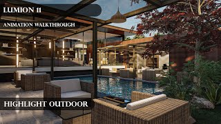 3D Mansion Design Highlight Outdoor │ Lumion 11 │ Animation Walkthrough [upl. by Pudendas]