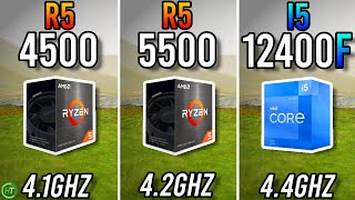 Ryzen 5 4500 vs Ryzen 5 5500 vs i5 12400F [upl. by Kirenoj421]