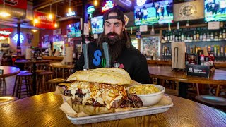 THIS BBQ SANDWICH CHALLENGE IN SOUTH CAROLINA HAS BEEN FAILED 76 TIMES  BeardMeatsFood [upl. by Adnol43]