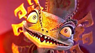 Po Vs Chameleon Po Fight Scene  KUNG FU PANDA 4 2024 Movie CLIP HD [upl. by Mcwherter339]