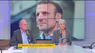 Macron candidat  quotCest plus un débat de personnes que de projetquot [upl. by Lacram58]